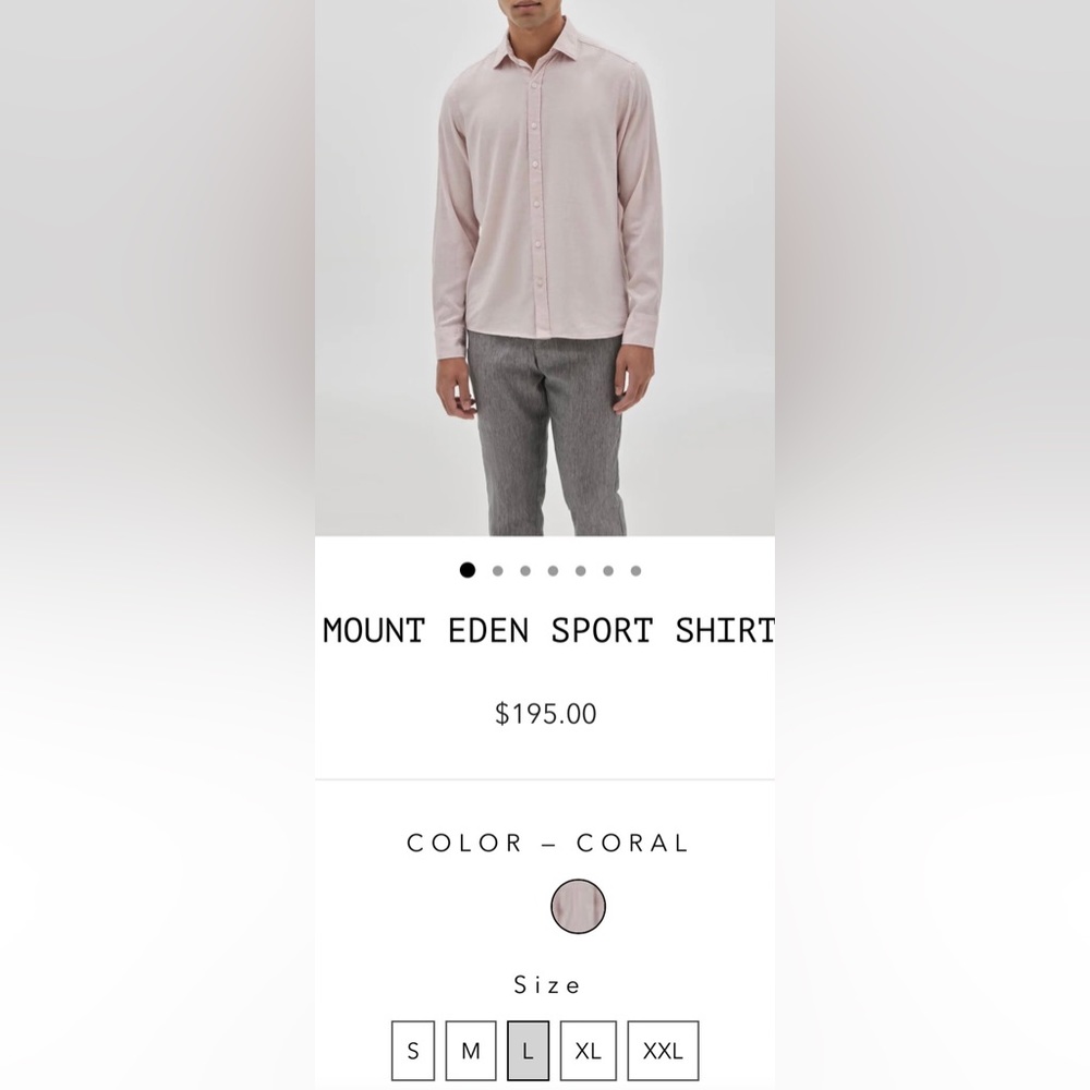 ROBERT BARAKETT Shirt Men’s Mount Eden softTwill Button-up New With Tags - Picture 8 of 9